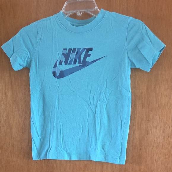 Nike Aqua Tee with Bold Logo - Picture 1 of 3